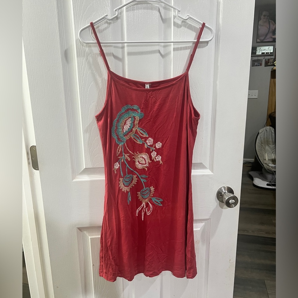 Dark Coral Tank top dress